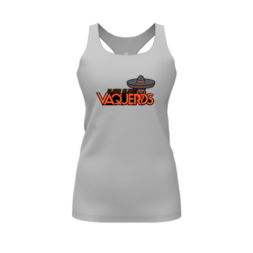 [CUS-DFW-RCBK-PER-GRY-FYS-LOGO1] Racerback Tank Top (Female Youth S, Gray, Logo 1)