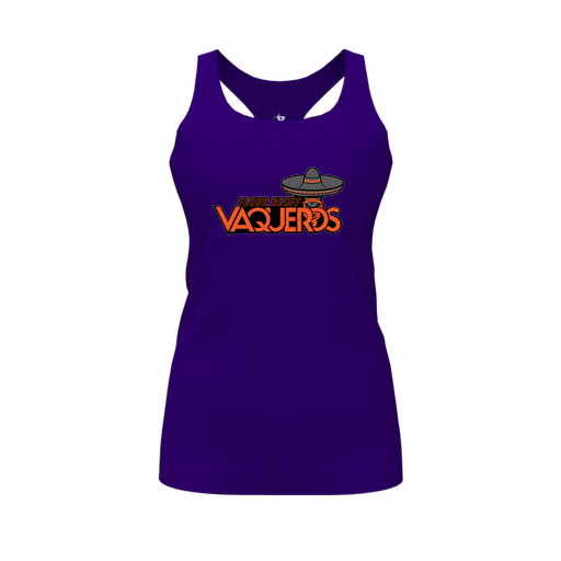 [FT0TRBPP-FYS-LOGO1] Decker Racerback Tank Top (Female Youth S, Purple, Logo 1)