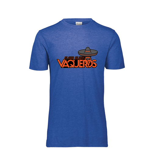 [FTSCUBRY-YS-LOGO1] Decker Youth Tri-Blend T-Shirt - Short Sleeve (Youth S, Royal, Logo 1)