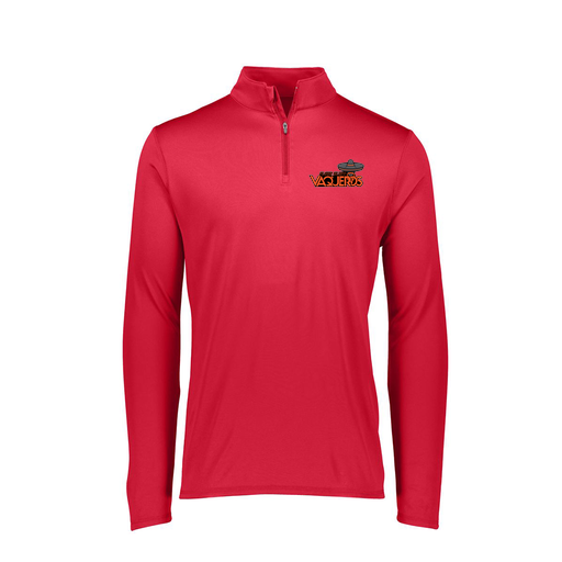 [FTLQFLRD-FAXS-LOGO1] Decker Women's Flex-Lite 1/4 Zip Shirt (Female Adult XS, Red, Logo 1)