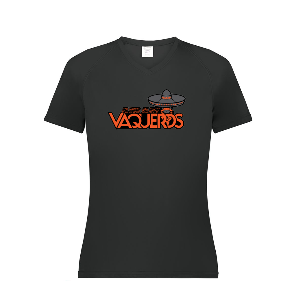 Ladies Smooth Sport V-Neck T-Shirt