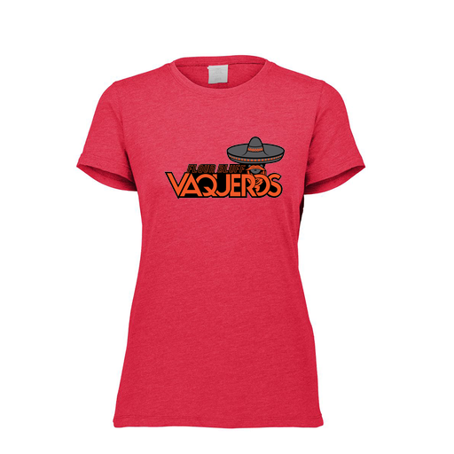 [FTSCUBRD-FAXS-LOGO1] Decker Women's Tri-Blend T-Shirt - Short Sleeve (Female Adult XS, Red, Logo 1)