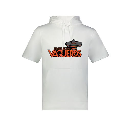 [6871.005.S-LOGO1] Men's Dri Fit Short Sleeve Hoodie (Adult S, White, Logo 1)