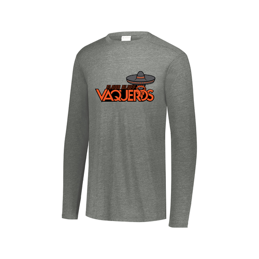 [FTLCUBGY-AXS-LOGO1] Decker Men's Tri-Blend T-Shirt - Long Sleeve (Adult XS, Gray, Logo 1)