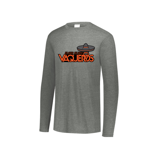 [FTLCUBGY-YS-LOGO1] Decker Youth Tri-Blend T-Shirt - Long Sleeve (Youth S, Gray, Logo 1)