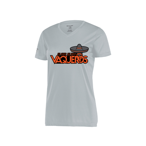 [222820.099.S-LOGO1] Ladies Movement Dri Fit Shirt (Female Adult S, Silver, Logo 1)